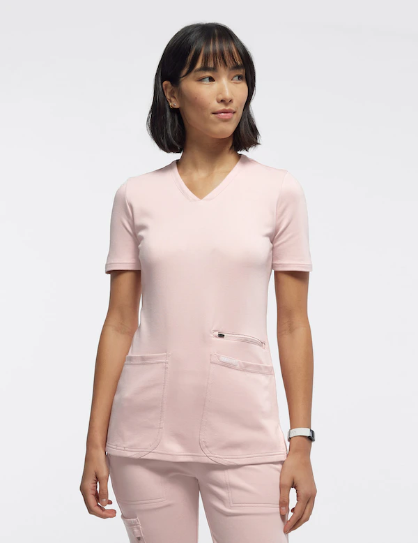 Медицинска работна туника дамска 4-pocket J96202 Blushing Pink