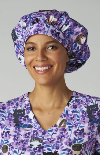 Хирургична шапка дамска  A174PRA - FKY Flora Kitty