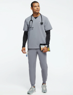 Медицинска работен панталон мъжки J85013 Gray