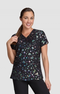 Медицинска работна туника дамска Iridescent Light 1082PR Bright Black