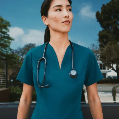 Медицинска туника дамска W10003 Calix  Caribbean Blue