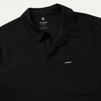 Медицинска работна туника мъжка M10005 Calderon Polo Black