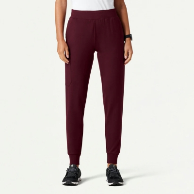 Медицински работен панталон дамски W40001 Rubi Slim Jogger  Burgundy