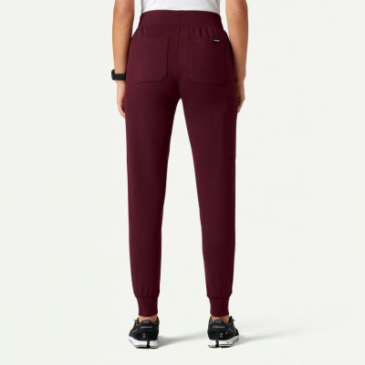 Медицински работен панталон дамски W40001 Rubi Slim Jogger  Burgundy