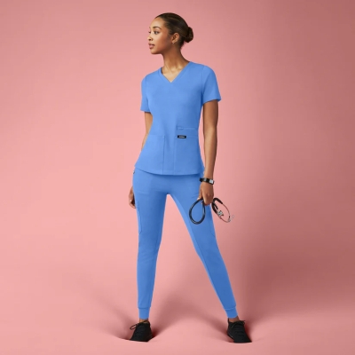 Медицински работен панталон дамски W40002 Kait Ceil Blue