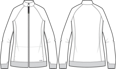 Дамски работен жакет с дълъг ръкав HH300F WHITE