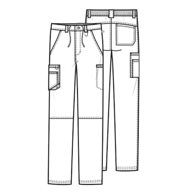 Медицински работен панталон мъжки CKE200A Khaki