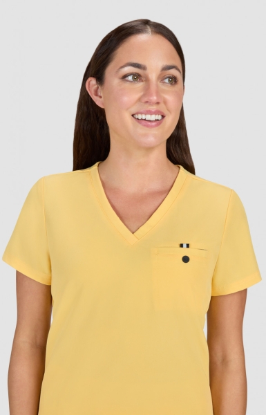 Медицинска работна туника дамска 1010 - 195 Butter Yellow