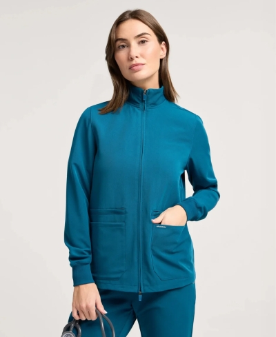 Работен жакет дамски Ceri Scrub Jacket W60001 Caribbean Blue