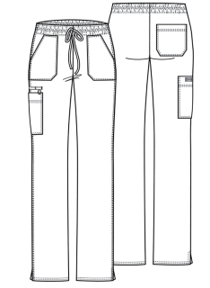 Медицински работен панталон дамски DK100 WHITE