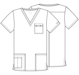Медицинска работна туника унисекс модел 4725 GRAY