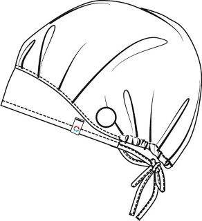Хирургична шапка дамска WW508AB  BLK